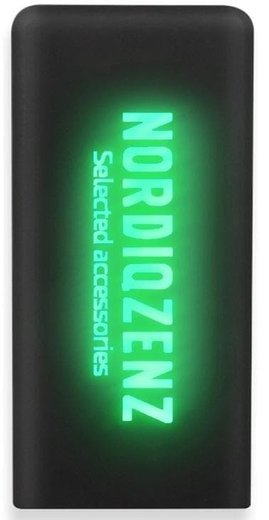 NORDIQZENZ Powerbank med lysande LED-indikator, 5000mAh