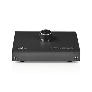 Nedis Analog audioswitch | 3.5 mm hona + 3x (2x RCA hona) - 2x RCA hona | svart