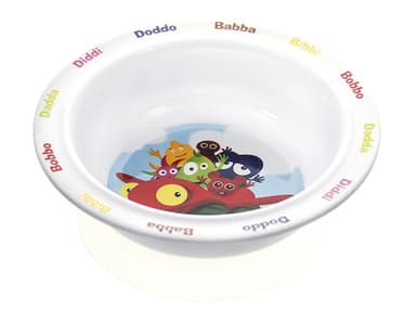 BABBLARNA Tallrik Djup med sugpropp 15,5 cm i diameter