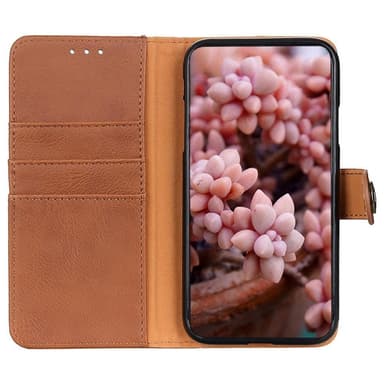 KHAZNEH Motorola Moto G 5G 2022 Plånboksfodral - Brun