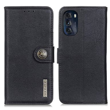 KHAZNEH Motorola Moto G 5G 2022 Plånboksfodral - Svart