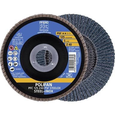 Lamellslipskiva PFERD 67764125 Diameter 125 mm N/A 10