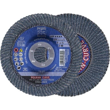 Lamellslipskiva PFERD 69398196 Diameter 125 mm N/A 2 st