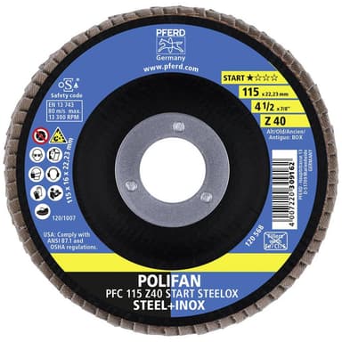 Lamellslipskiva PFERD 69300936 Diameter 115 mm N/A 10