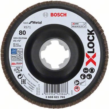 Lamellslipskiva Bosch Accessories 2608621765 Diameter