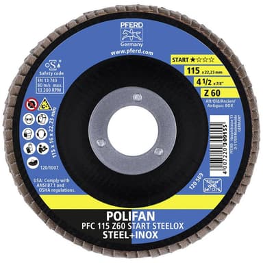 Lamellslipskiva PFERD 69300937 Diameter 115 mm N/A 10