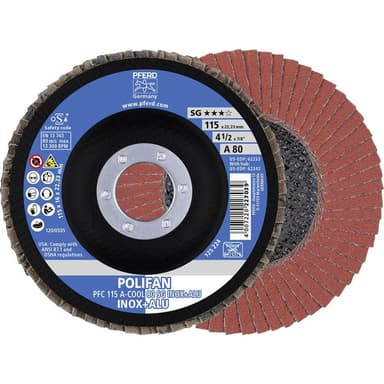 PFERD 67758115 POLIFAN-slipskiva PFC 115 A-COOL 80 SG