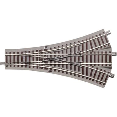 61160 H0 Roco geoLINE (med ballast) Trevägsväxel