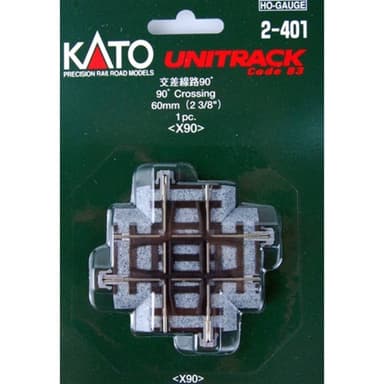 2-401 H0 Kato Unitrack Korsning 90 °