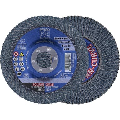 Lamellslipskiva PFERD 67689052 Diameter 125 mm N/A 10
