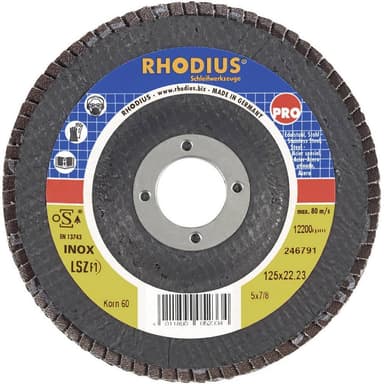 Lamellslipskiva Rhodius 205586 Diameter 125 mm Inner-Ø