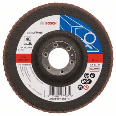 Lamellslipplatta Bosch Accessories 2608607353 Diameter