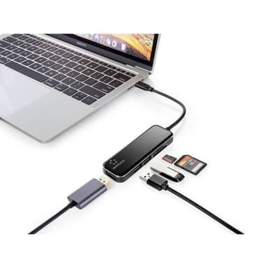 Renkforce USB-C® Mini-Dockingstation Passar till