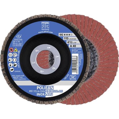 PFERD 67654115 POLIFAN-slipskiva PFF 115 A-COOL 40 SG