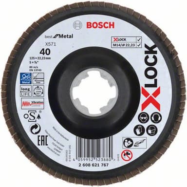 Lamellslipskiva Bosch Accessories 2608621767 Diameter