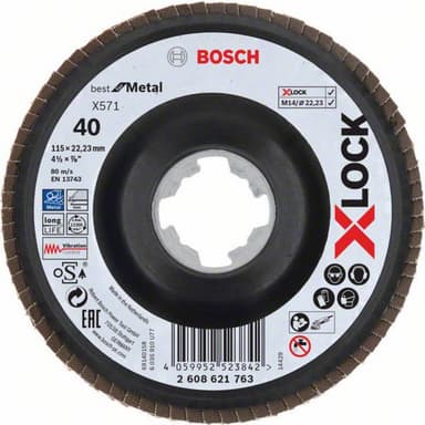 Lamellslipskiva Bosch Accessories 2608621763 Diameter