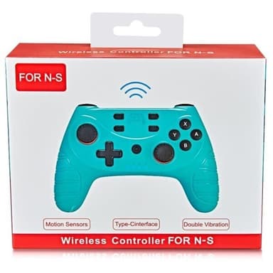 Trådlös handkontroll med Bluetooth till Switch Pro Blå