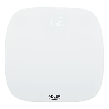 Adler badrumsvåg LED-display 180kg - vit