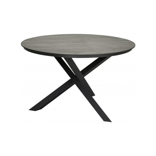 Utebord / matbord llama ø 140 cm - svart / grå