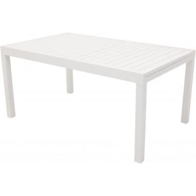 Utebord / matbord förlängningsbart marbella 160/240x100 cm - vit