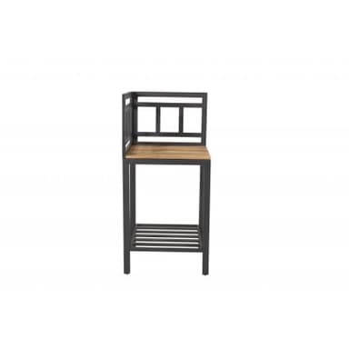 Arbetsbänk / hörndel till utekök mexico 60x60x127 cm - svart / teak