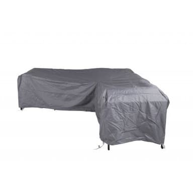 Möbelskydd l-form - 254x254x90x66 cm - grå