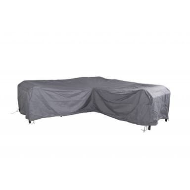 Möbelskydd l-form - 254x254x90x66 cm - grå