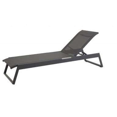 Loungesäng/solsäng 2-pack parma - svart / grå
