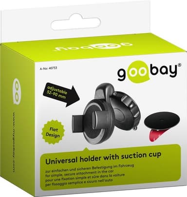 Goobay Smartphone bilfäste med sugkopp Slim