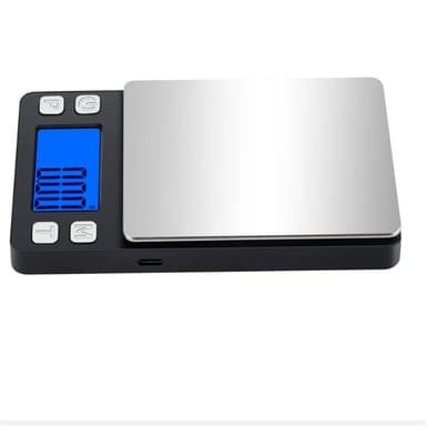Liten digital våg 1000g/0,1g Svart