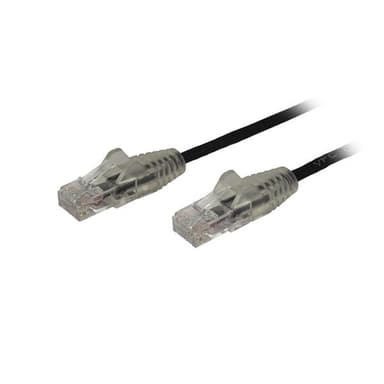 StarTech.com 2,5 m CAT6-kabel - Tunn - Ej hakfria RJ45-kontakter - Sva