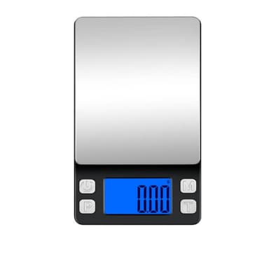 Liten digital våg 1000g/0,1g Svart