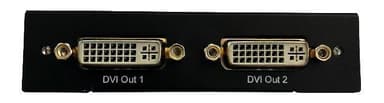 Mini DisplayPort till DVI Splitter, två DVI-I-utgångar, Full HD, 2,2 G