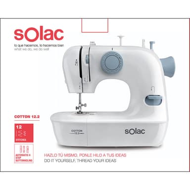 SOLAC Symaskin Cotton 12.2 Vit