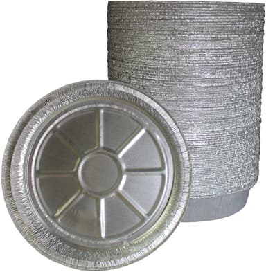 Air Fryer engångsform aluminiumfolie 50-pack Silver 17.2 cm
