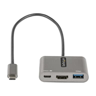 StarTech.com USB C multiportadapter, USB-C till HDMI 4K Video, 100W PD