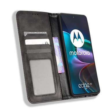 Motorola Edge 30 5G Plånboksfodral  - Svart