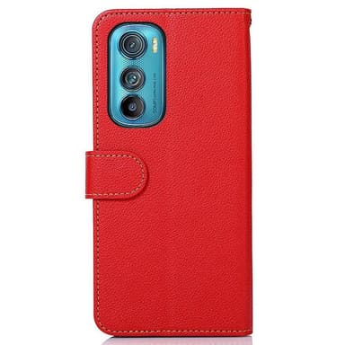 KHAZNEH Motorola Edge 30 5G Plånboksfodral - Röd/Svart