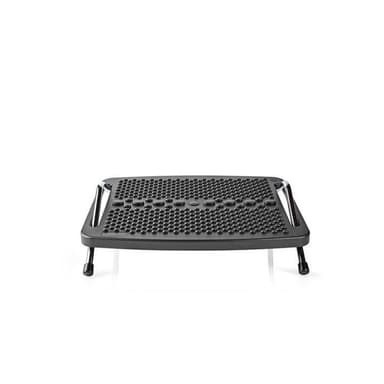 Ergonomiskt fotstöd metall svart
