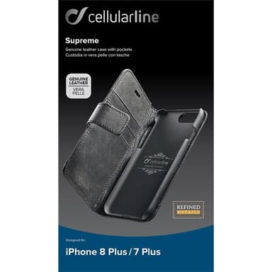 Cellularline Supreme Plånboksfodral till iPhone 7/8 Plus
