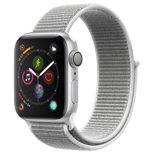 Apple Watch 4 40mm (silver alu/snäckskal sportloop)