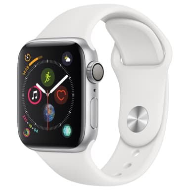 Apple Watch 4 40mm (silver alu/vit sportband)