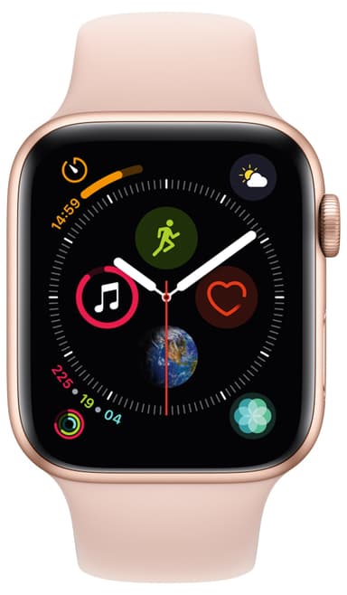 Apple Watch 4 44mm (guld alu/rosa sand sportband)