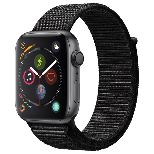 Apple Watch 4 44mm (grey alu/svart sportloop)