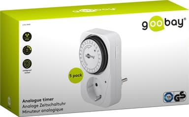 Goobay Set med 5, analog timer