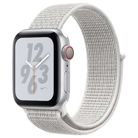 Apple Watch 4 (GPS + Cellular) Nike+ 40 mm (silver alu/vit sportloop)