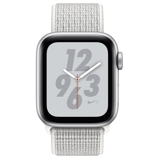 Apple Watch 4 (GPS + Cellular) Nike+ 40 mm (silver alu/vit sportloop)