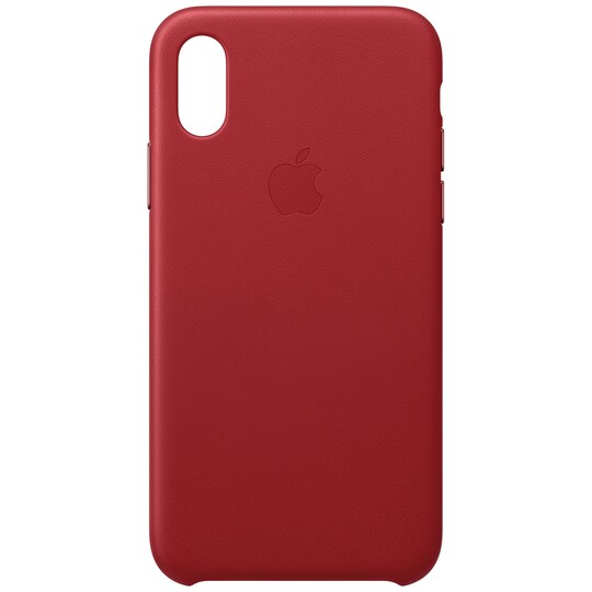 iPhone Xs läderfodral (röd)