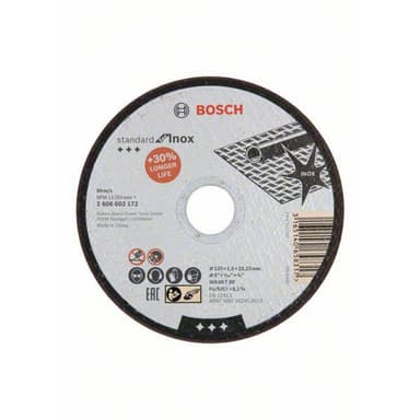 Separationspår rakt 125 mm 22.23 mm Bosch Accessories