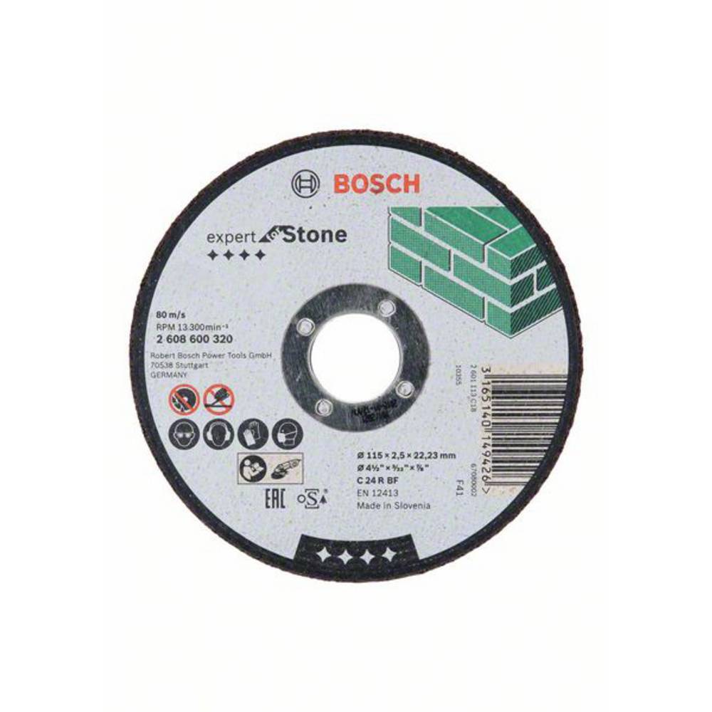 Separationspår rakt 115 mm 22.23 mm Bosch Accessories
